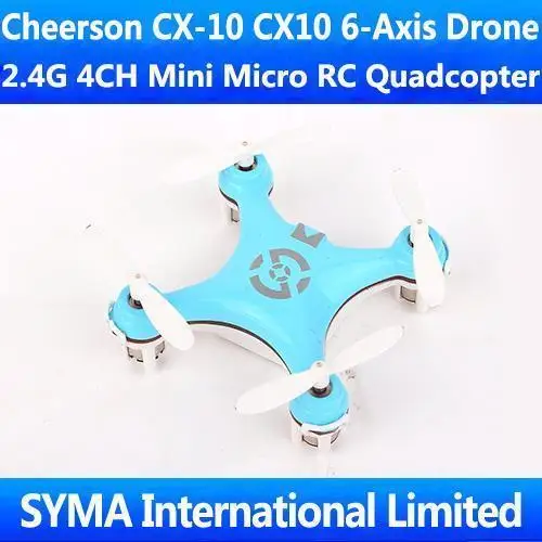 

Cheerson CX-10 CX10 4CM 2.4G 4CH 6-Axis GYRO Mini Micro RTF RC Quadcopter Quadrocopter Quadricopter UFO Ar.Drone VS Hubsan H111