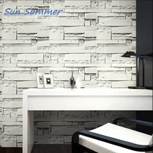 

Simple wallpaper brick stone wallpaper decoration vintage brick solid color waterproof self adhesive vinyl wallpaper