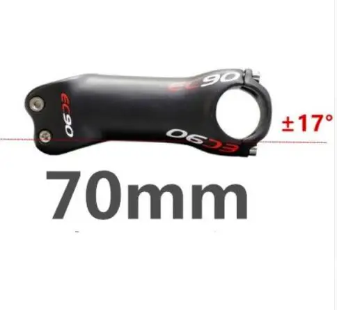 17 degrees 70mm EC90 углеродный стержень 6/17 класса, углеродный руль для шоссейного велосипеда, руль для велоспорта - Цвет: 17 degrees 70mm