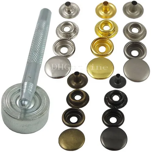 

One Fastener Rapid Rivet Button Setting Tool 5/8'' 15mm + 50 snap Button stud Color Choice