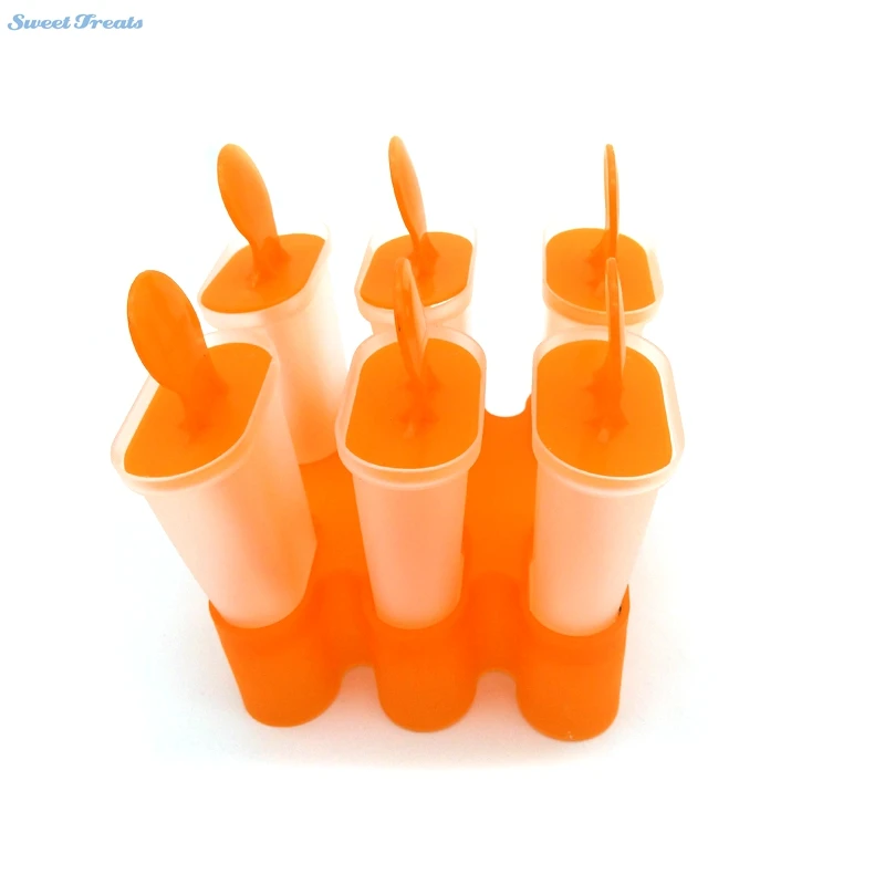 Подсластители леденец плесень лоток Пан Кухня 6 ячеек замороженные кубики льда