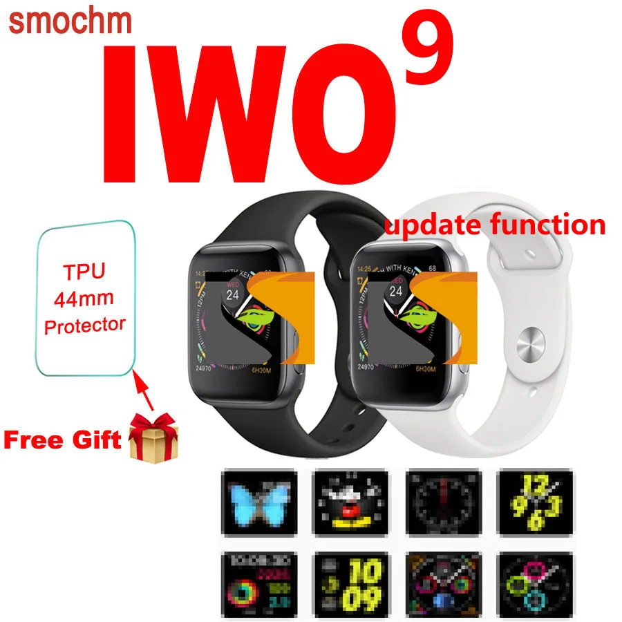 

Smochm IWO 8 Plus DIY Face 44mm Smart Watch 5 1:1 Replica Bluetooth Smartwatch Sports MTK2502 Pedometer For Apple iPhone Android