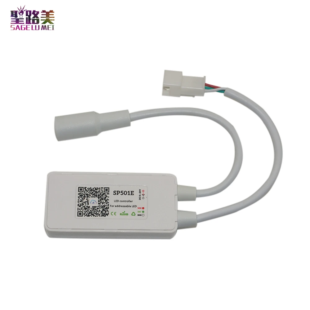 DC5V-24V SP501E WS2811 WS2812B Addressable RGB Светодиодная лента Wi-Fi управление Лер Amazon Alexa Smart SPI IC голосовое приложение управление для Andriod