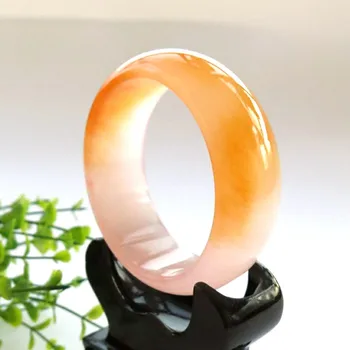 

Xinjiang Hetian jade bracelet Gobi jade floating flower bracelet gold silk jade bracelet female models qb14#