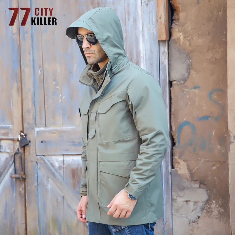 Мужская тактическая куртка 77City Killer зимняя камуфляжная теплая длинная с