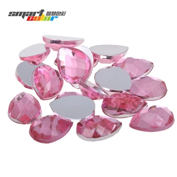

Big DIY Gems 13x18mm 500pcs Drop Shape Flatback Earth Facets Acrylic Rhinestone Strass High Shine Nail Art Decorations