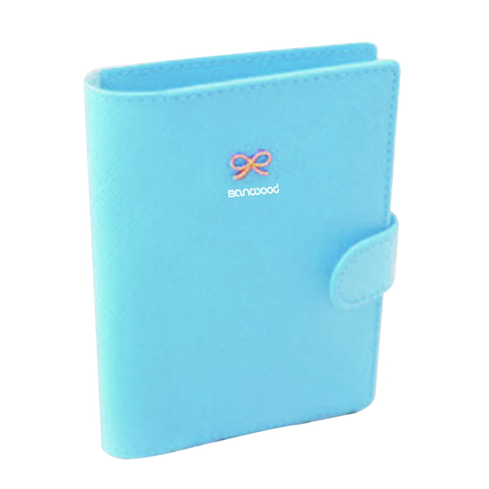 Дизайн Обложка для паспорта чехол для карты билета милый бант Pu кожаный дорожный кошелек подарки 9R3A - Цвет: Синий