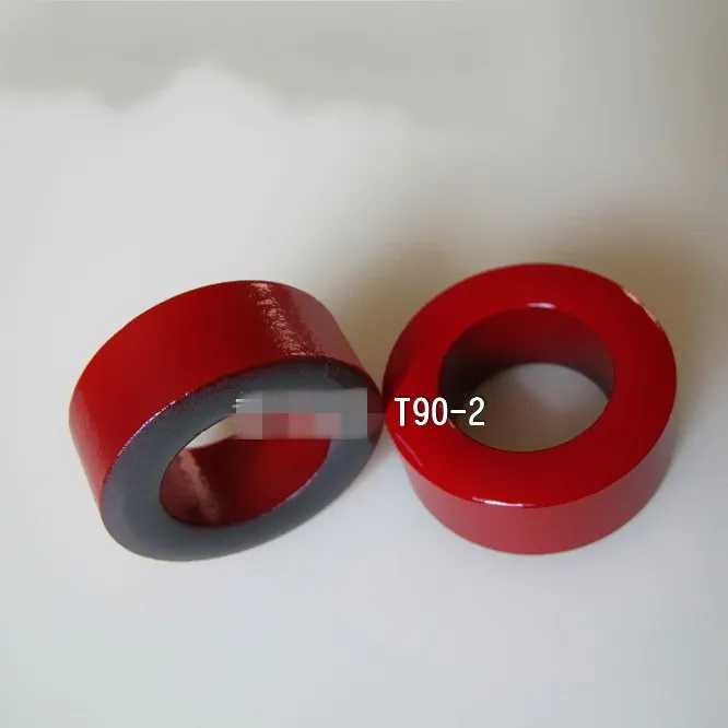 5 шт. T90-2 блок питания красный серый кольцо, фильтр мягкий магнитный порошковый сердечник, металлический порошок сердечник красный серый кольцо