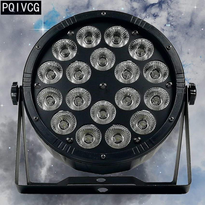 Новый продукт! Большой объектив 18x12 w led par свет rgbw 4in1 dmx512 пластиковые номинальной света профессиональный освещение для сцены