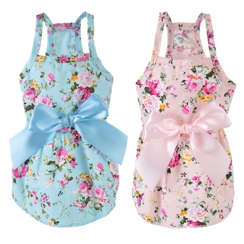 

Fashion Summer Dog Dress Wedding Dog Clothes for Small Dogs Pet Clothing Puppy Skirts Cotton Cat Dresses Chihuahua Clothes