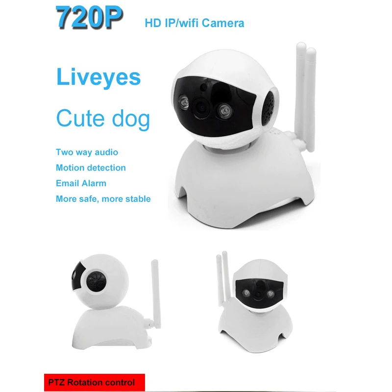 

720P Wireless Wifi IP Camera P2P 64G TF Card slot Baby Monitor Night Vision Home Surveillance Security Camera