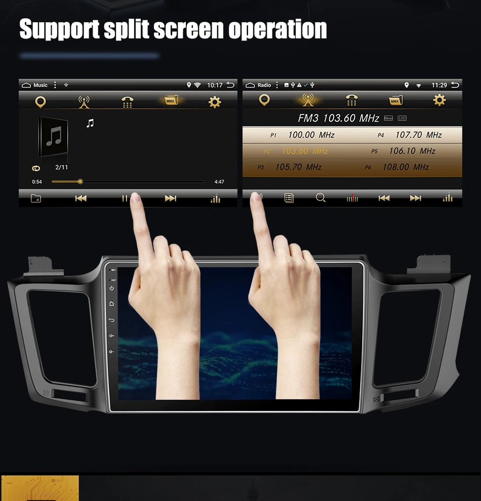 Clearance Eunavi 2G android 8.1 car dvd gps player for Toyota RAV4 2012 car radio video player gps navigation car stereo 2 din dvd 19