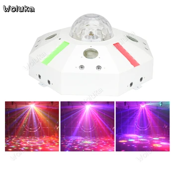 

6-in-1 multifunction effect light pattern dyed strobe LED magic Disco ball laser light bar ktv flash Stage lighting CD50 W01