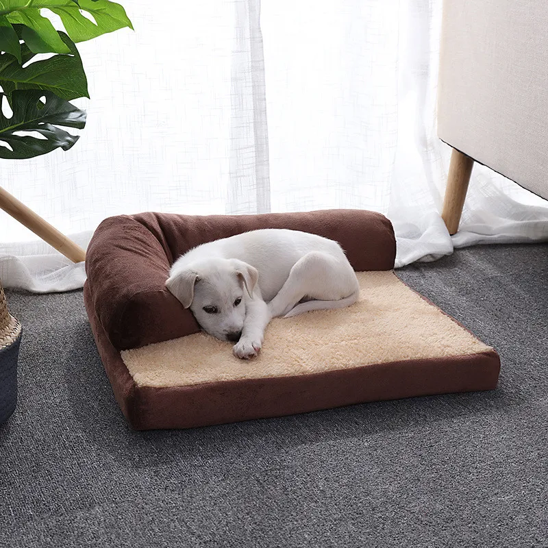 Dog Bed For Large Dogs Removable Pet House Sofa Dogs Beds Kennel Soft Pet Lounger Cat Nest Puppy