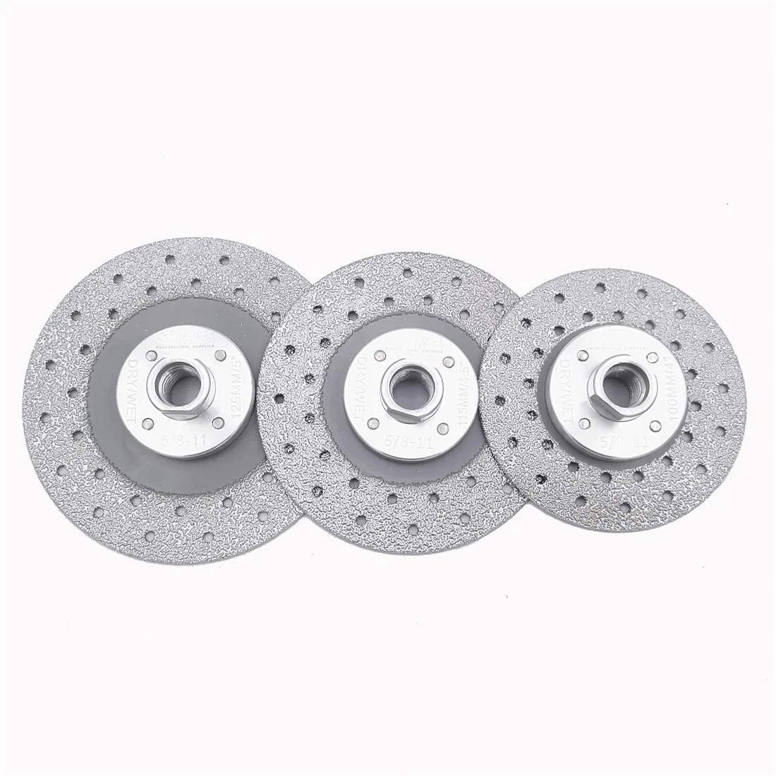 Cutting disc grinding disc abrasive wheel grinding wheel cutting blade 1pc Premium Quality Diameter Double Sided Vacuum Brazed Diamond Cutting & Grinding Disc With 5/8-11 Flange