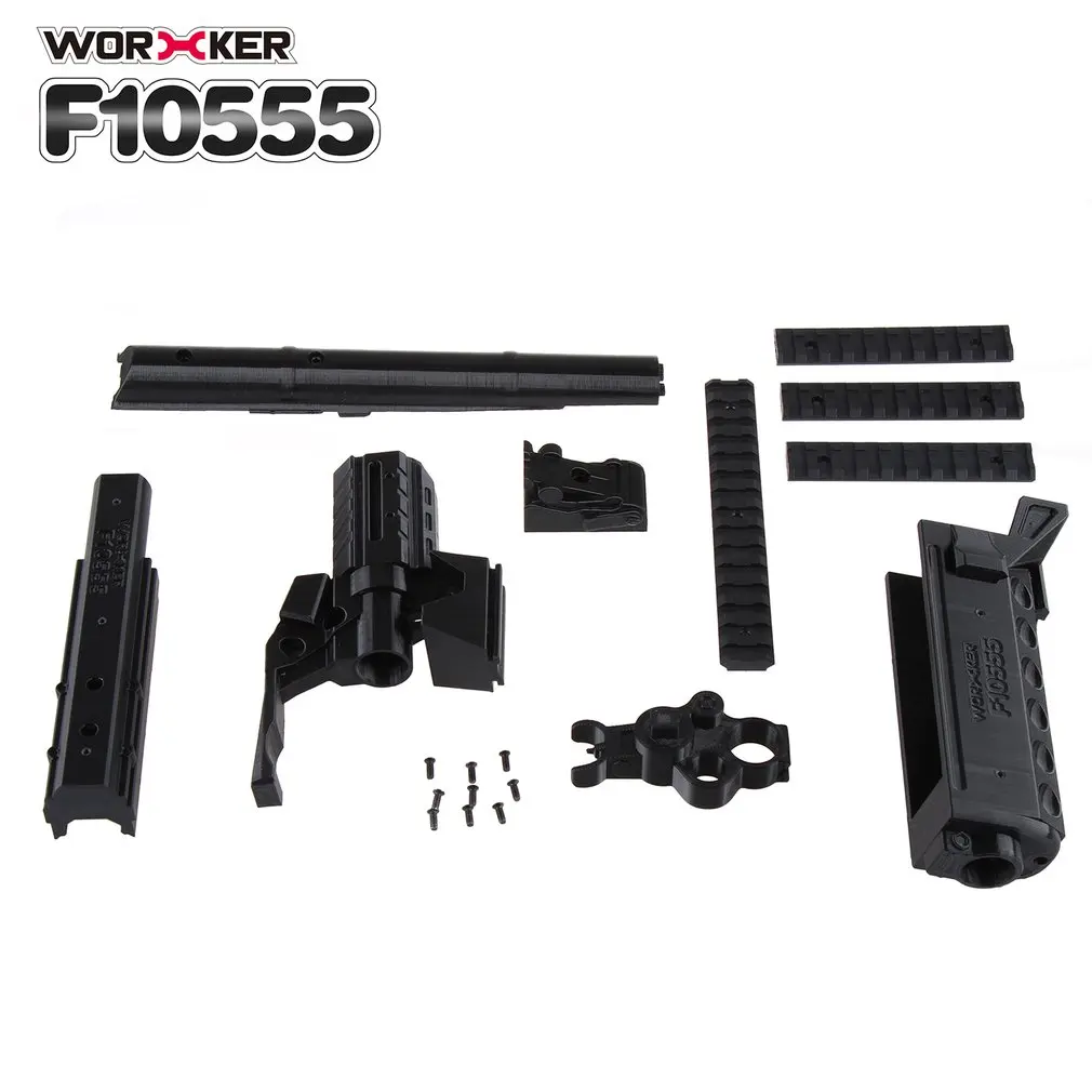 Рабочий 3D печать Модуляризация № 105 серия AK длинный тип модифицированный бочонок набор пистолет игрушки подходит для Nerf Stryfe игрушки(тип А