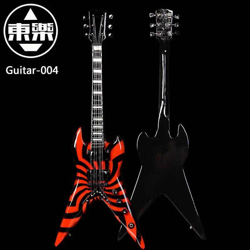 

Wooden Handcrafted Miniature Guitar Model guitar-004 Guitar Display with Case and Stand (Not Actual Guitar! for Display Only!)