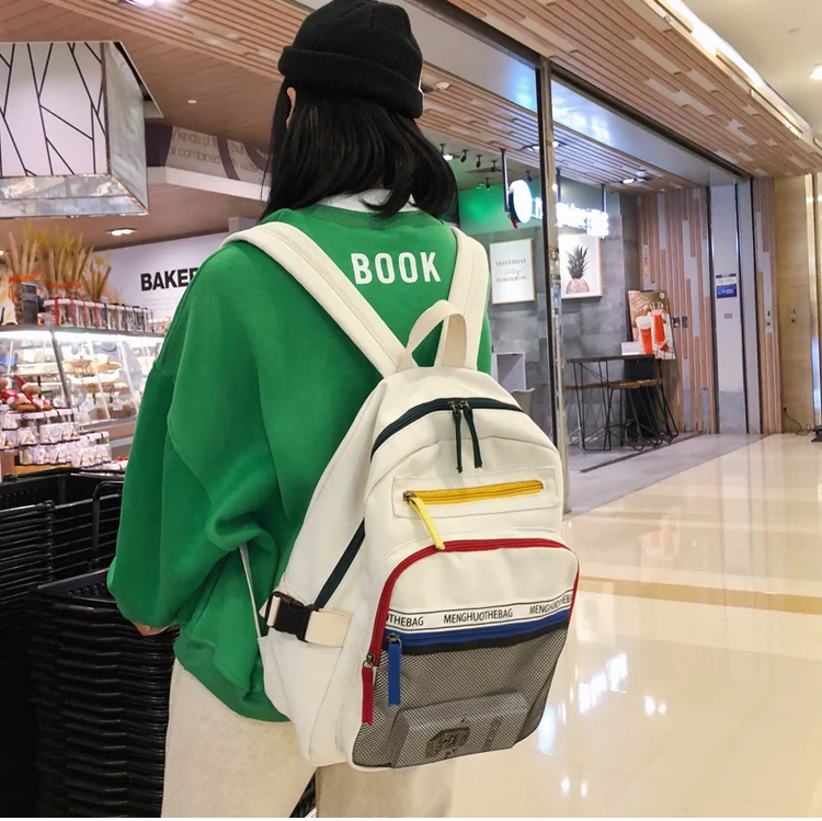 Menghuo 2019 Women Men Canvas Backpacks Large School Bags for Teenager Girls Travel Laptop Backbag Mochila Rucksack Big Capacity_01