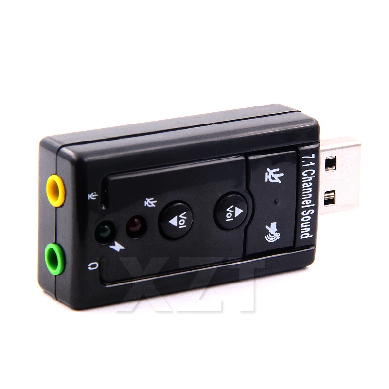 VIRTUAL 7.1 External USB Sound Card USB to Jack 3.5mm Headphone Audio Adapter Micphone Sound Card For Mac Android Linux