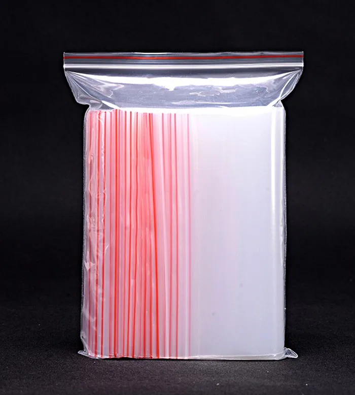 

100pcs/lot 7 sizes Clear Reclosable Pouches For Packaging Transparent Zip lock Plastic Bags Mini Plastic Bag Jewelry Display Bag