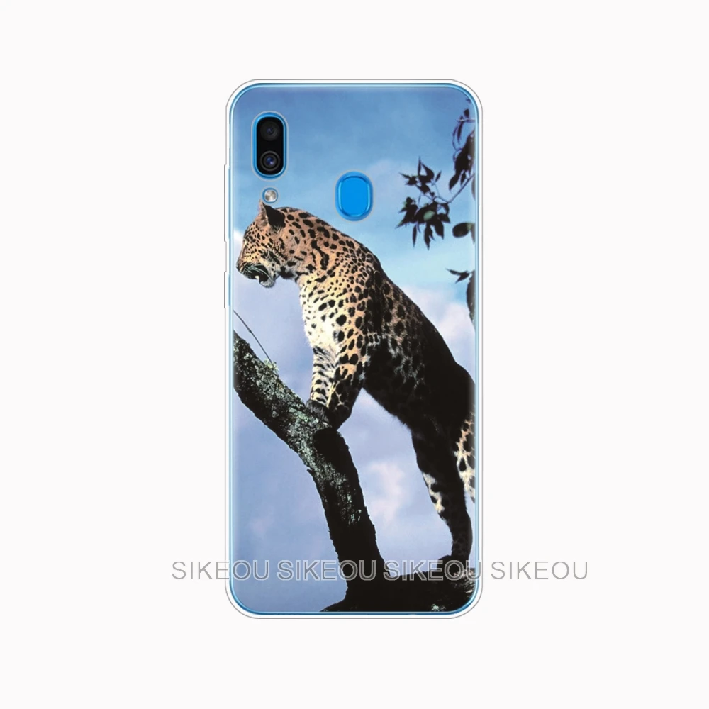 Силиконовый чехол для Samsung Galaxy A50 A10 A30 A30S A40 A70 A 50 бампер для телефона Волк тигр лев леопард медведь - Цвет: 10134