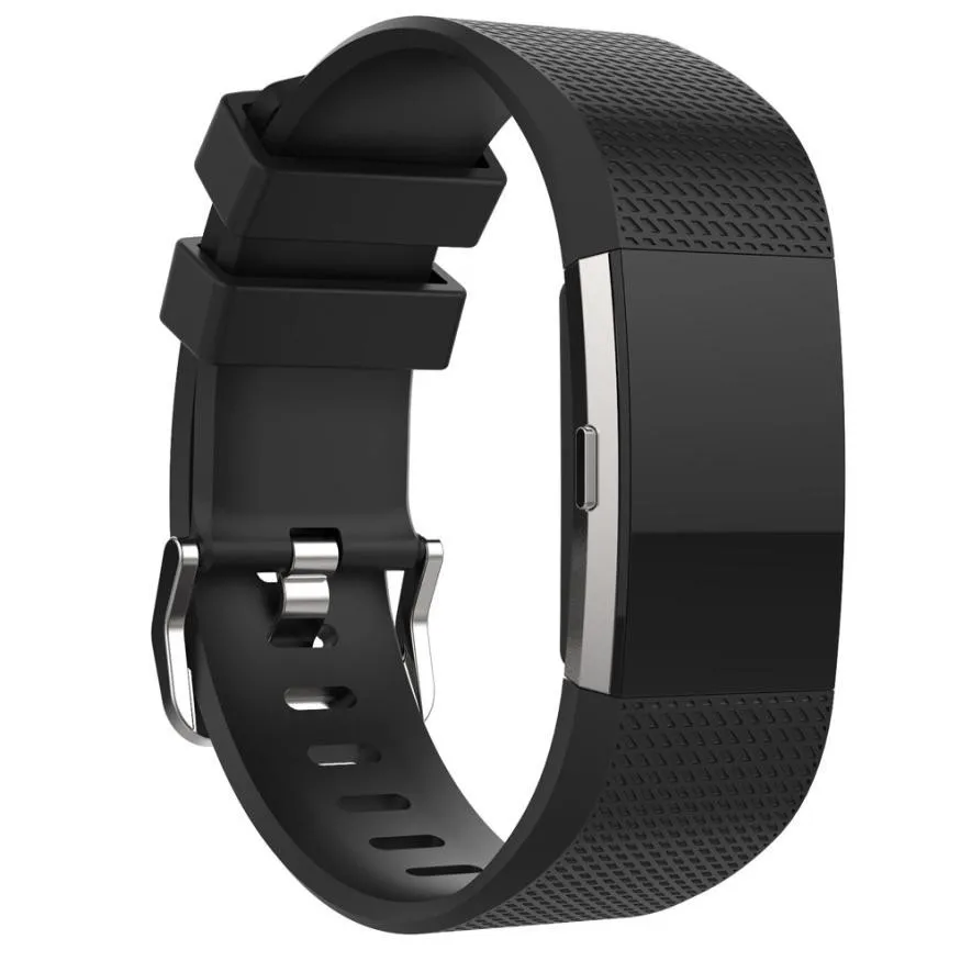 Замена ремешок для часов для браслета FitBit Charge 2 силиконовый спортивный браслет Ремень Замена браслета маленький большой