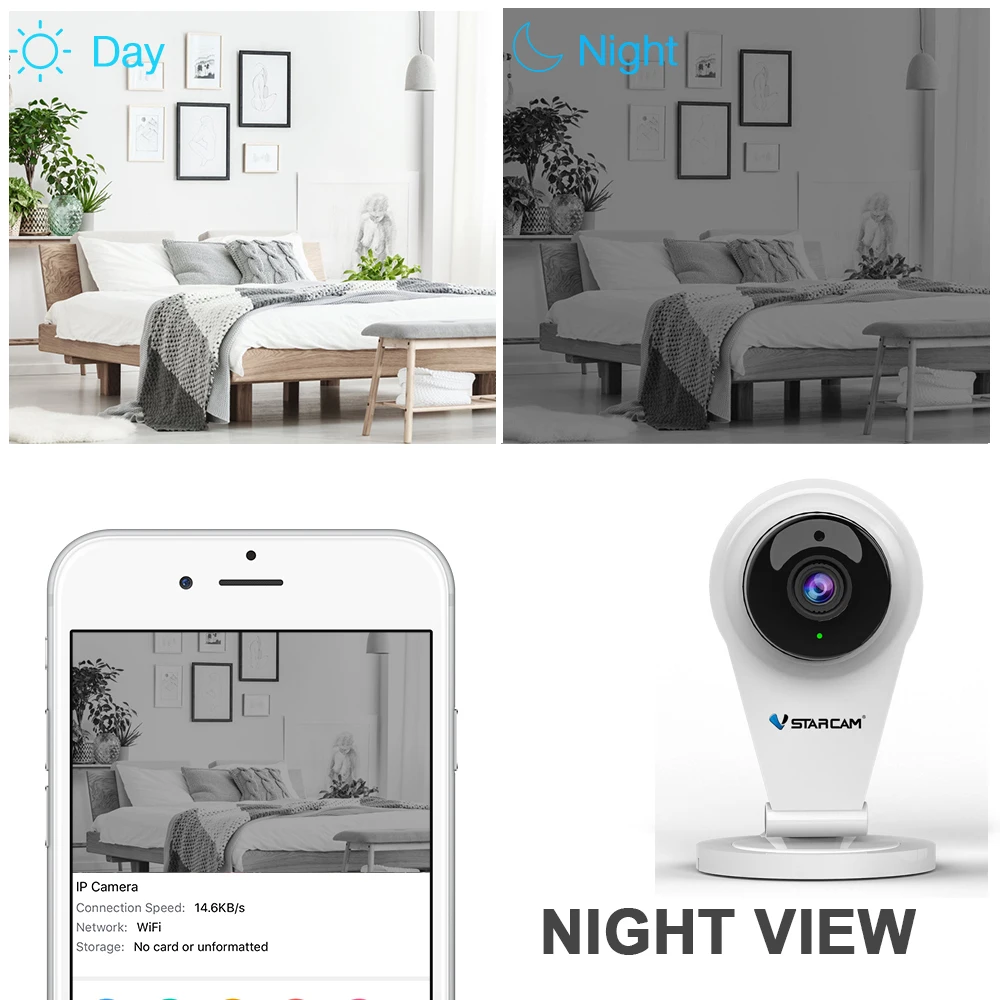  Vstarcam G96 720P HD IP Camera Wireless Network CCTV Camera IR-Cut Two Way audio Mini Wifi Security - 32902236422
