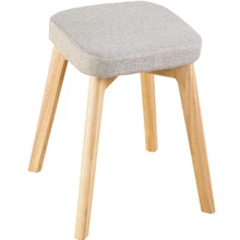 Низкий табурет одноцветное Обеденный Стул Из Дерева Дома тканевый стул современный минималистский табурет для туалетного столика стул для макияжа модные креативные ног