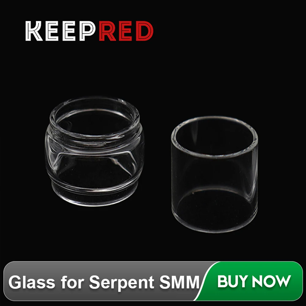 

KEEPRED Glass for Wotofo Serpent SMM RTA Tank 510 Atomizer Vape Accessories 510 Electronic Cigarette Replacement Pyrex Glass 4ml