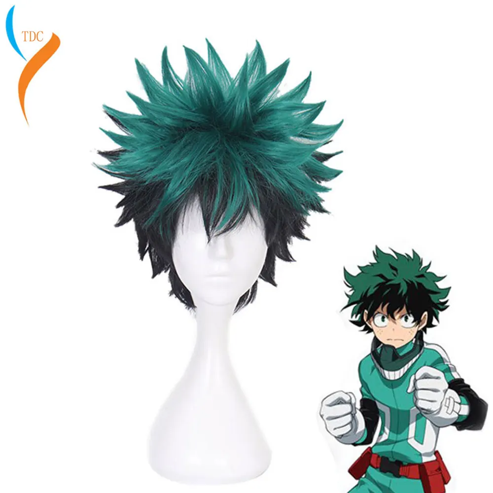 Парик для косплея из аниме «My Hero Academy» izku Midoriya, парик Boku No Hero Academy/Academy cosplay Hair izku Midoriya Deku