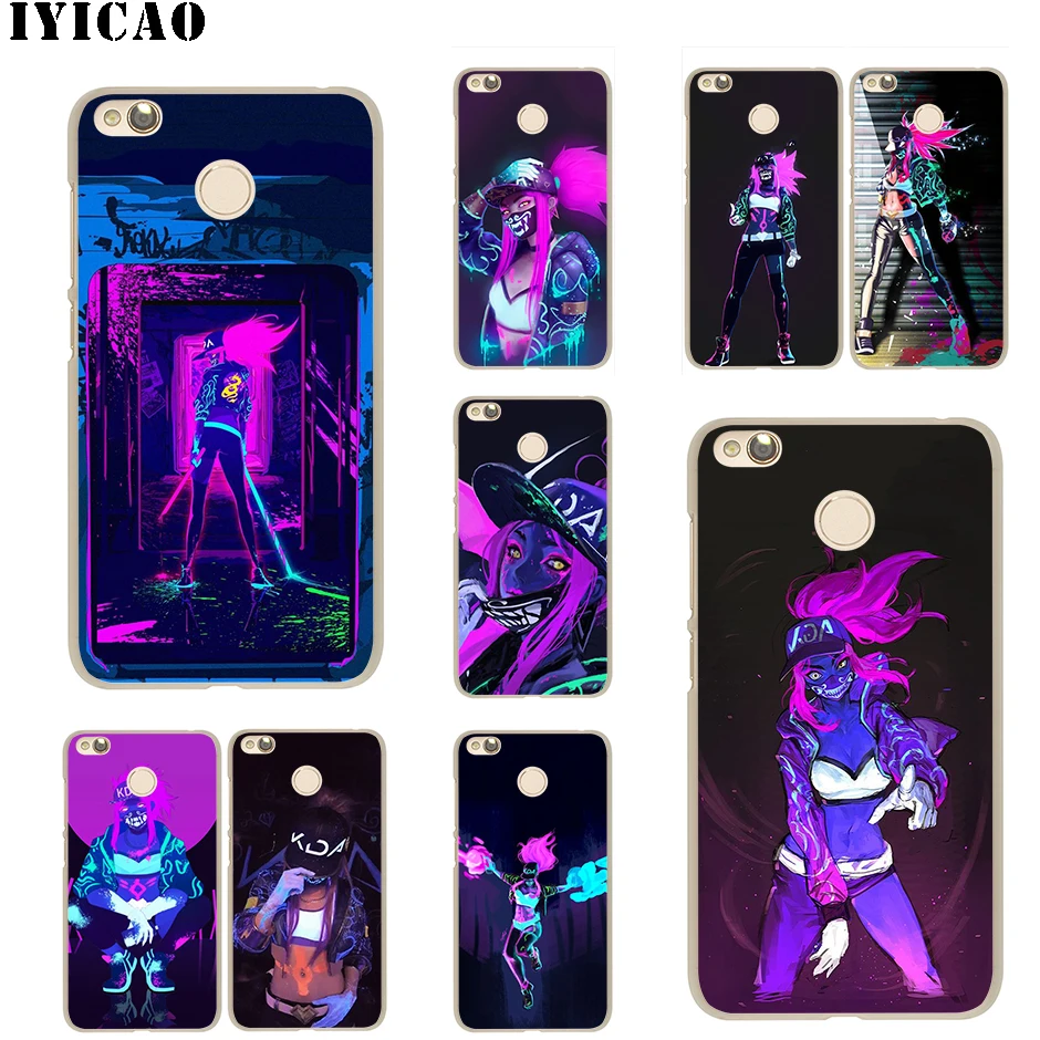 IYICAO костюм LOL Akali Sexy Nurse V Жесткий Чехол для Redmi 8A 6A 4A S2 Note 7 3 4 4X6 5 Pro 5A Prime Plus Go |