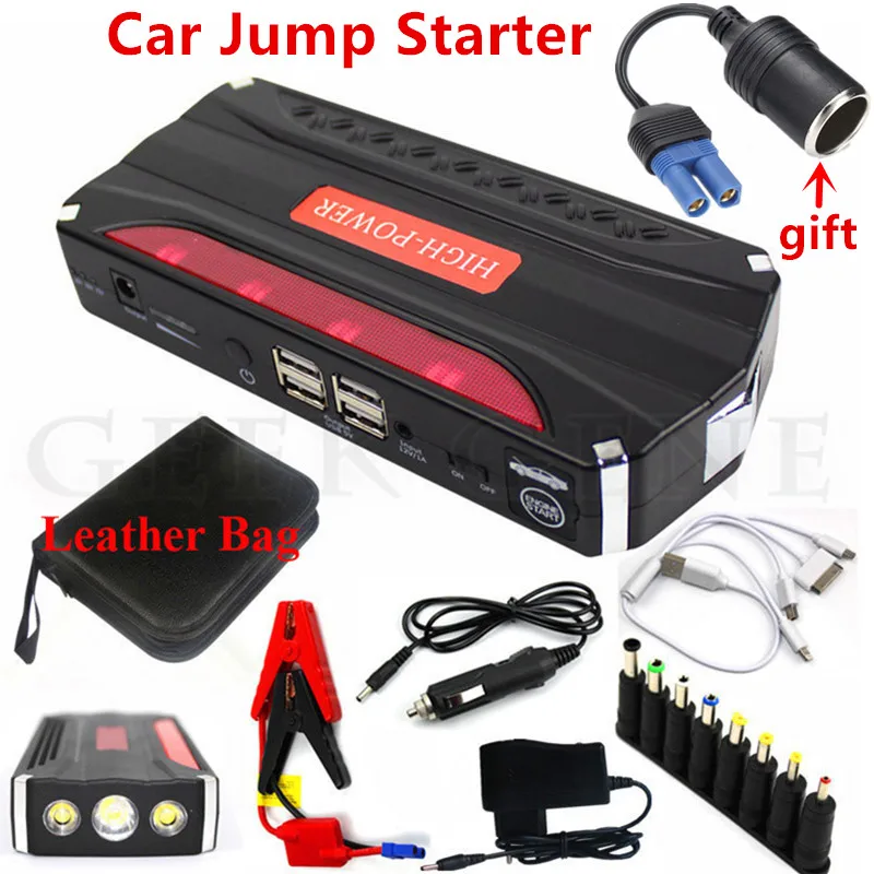 

Mini Emergency Car Jump Starter Power Bank 600A 12V Portable Starting Device Booster Diesel Car Charger For Car Battery Buster