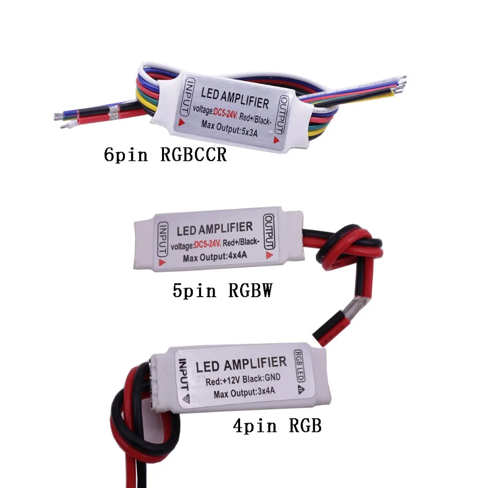 1 шт./лот Led усилители домашние контроллер ретранслятор сигнала аксессуар для RGB RGBW RGBCCT RGBWW 5050 2835 светодиодные ленты свет 4 5 6Pin 3X5A