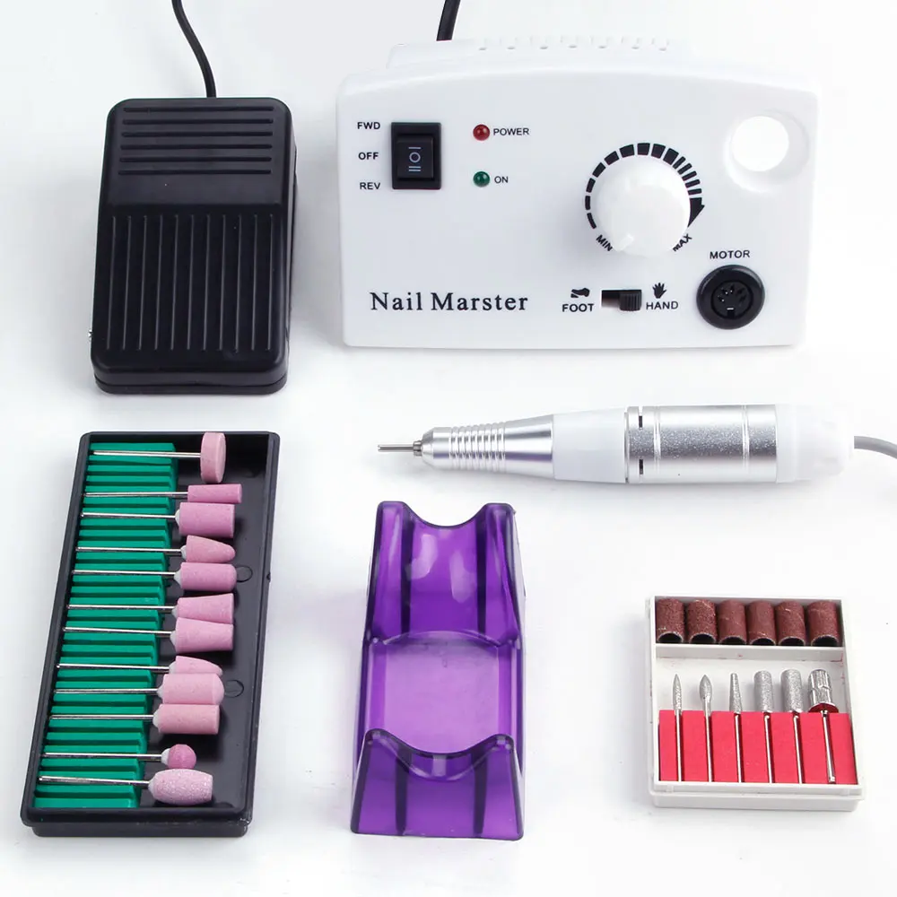 

35000RPM 25W Electric Nail Drill Milling Machine Ceramic Cutter Nail Drill Bits Set Pedicure Manicure Machine Nail File Polisher