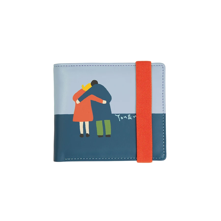 [2018 new arrival]YIZISToRe lovely PU printed folio short wallets women with elastic string in SIMPLE LIFE series(FUN KIK)
