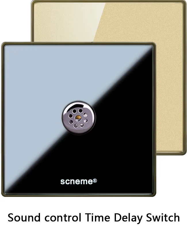 Sound control time delay switch