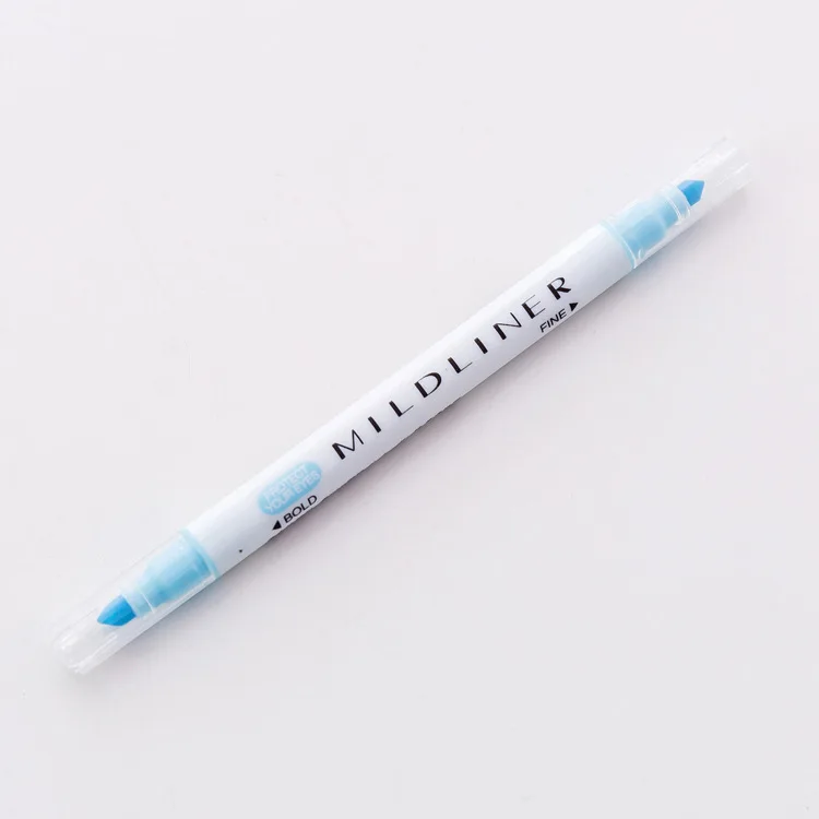 Милые 12 цветов ручки mildliner хайлайтер двойная двухглавая флуоресцентная ручка художественный маркер для рисования канцелярские принадлежности Школьные принадлежности - Цвет: 11 lan