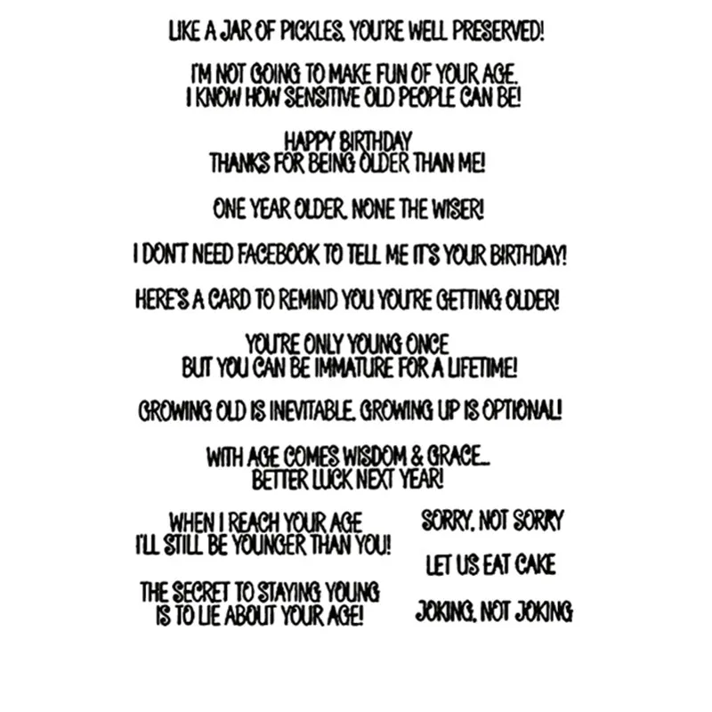 

Phrase Transparent Clear Stamp for DIY scrapbooking/Card Making BC106