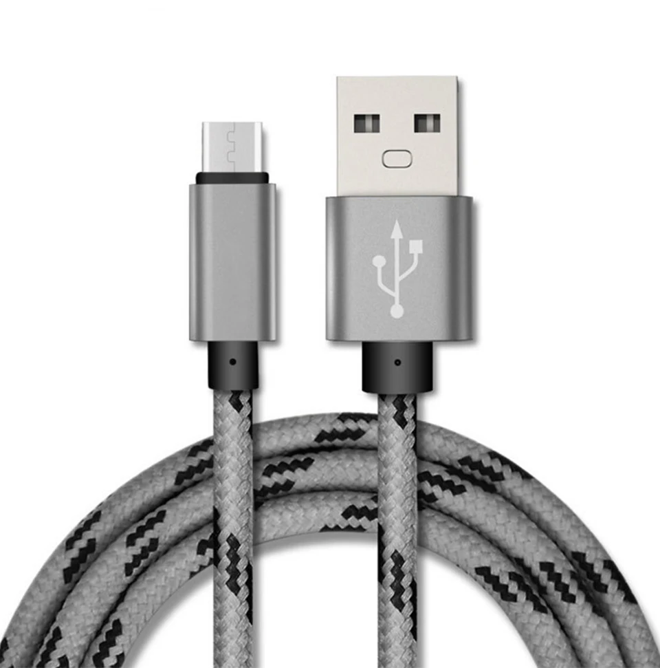 5V2A Mobile Phone Cable Fast Charging Micro USB Cable Lattice Nylon USB Sync Data For Tablet Android Phone Micro Wire 1m  (11)