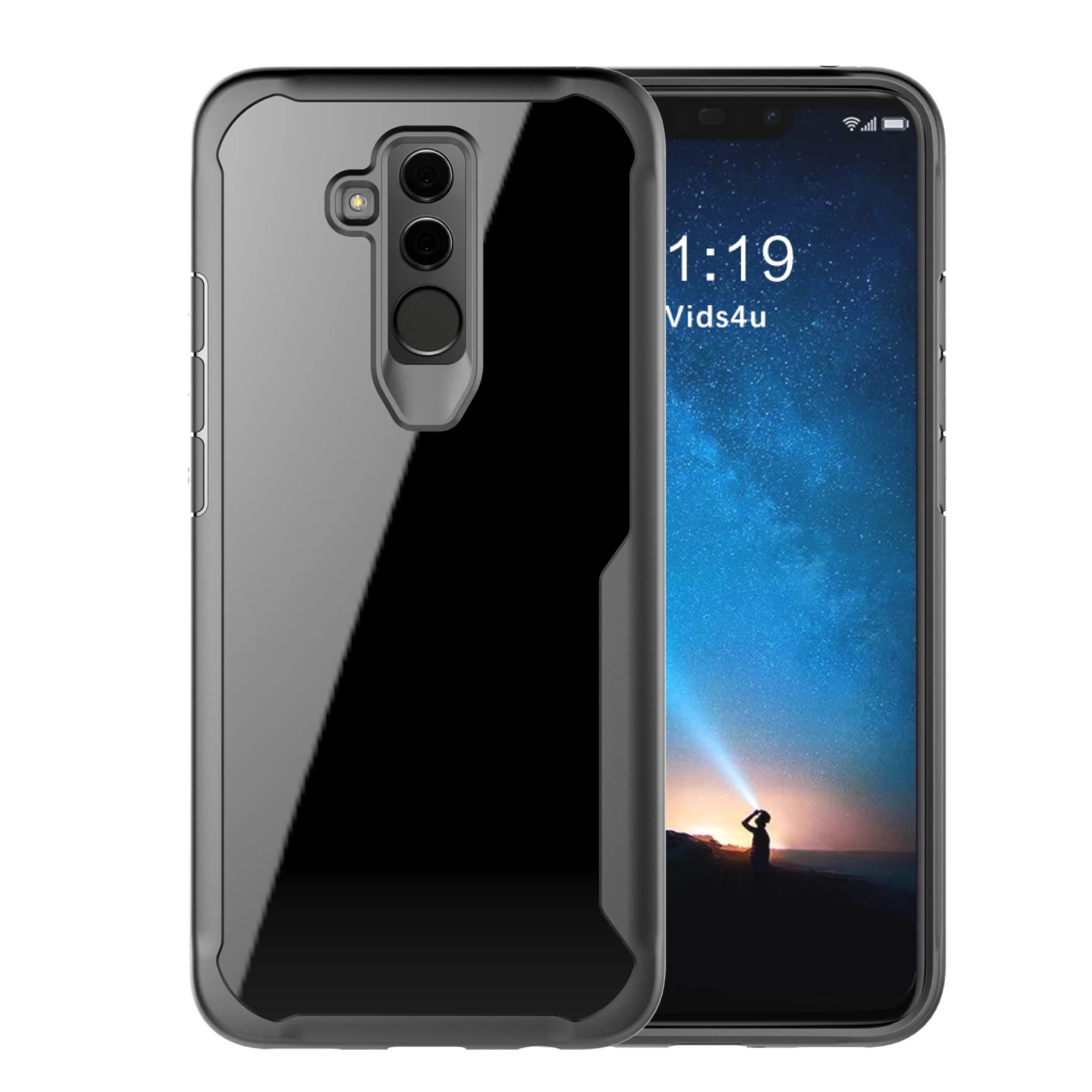 Case Huawei Mate 20 Lite For Huawei Mate 20 Lite Case 6.3" Silicone+Transparent PC Armor