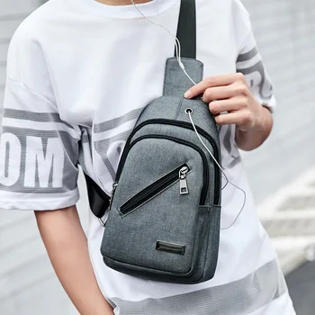 

080218 newhotstacy men casual messenger bag male chest bag