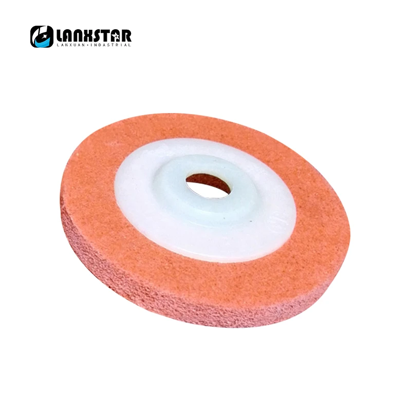 100mm Red Nylon Polishing Wheel Angle Polish Nylon wheel Grinding Fiber 12mm Thickness Grinder