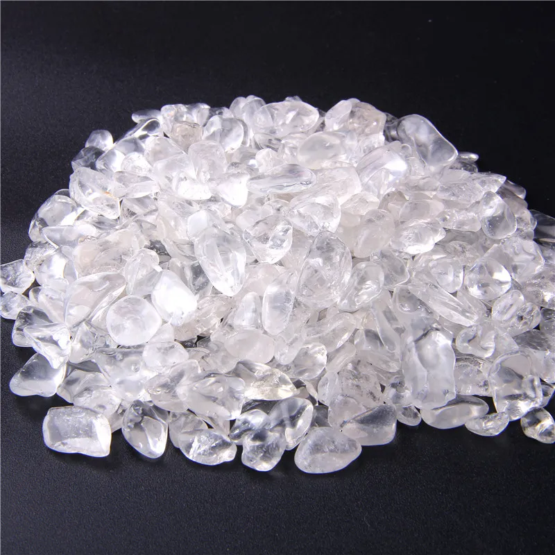 

20 50g Clear Crystal Quartz Stone Rock Gravel chips beads Natural Tumble Stones Minerals Fish Tank Aquarium Garden Decoration