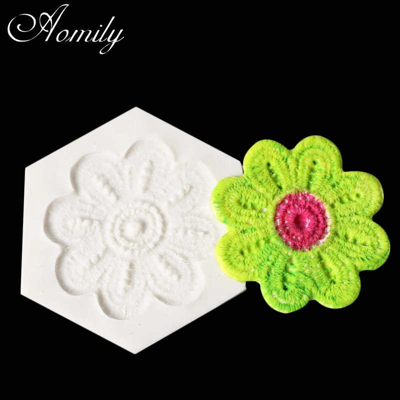 Aomily Mini Flower Silicone Mold DIY Cake Fondant Decorating Tools Bakeware Homemade Cookies Chocolate Mould Kitchen Baking Tool | Дом и сад