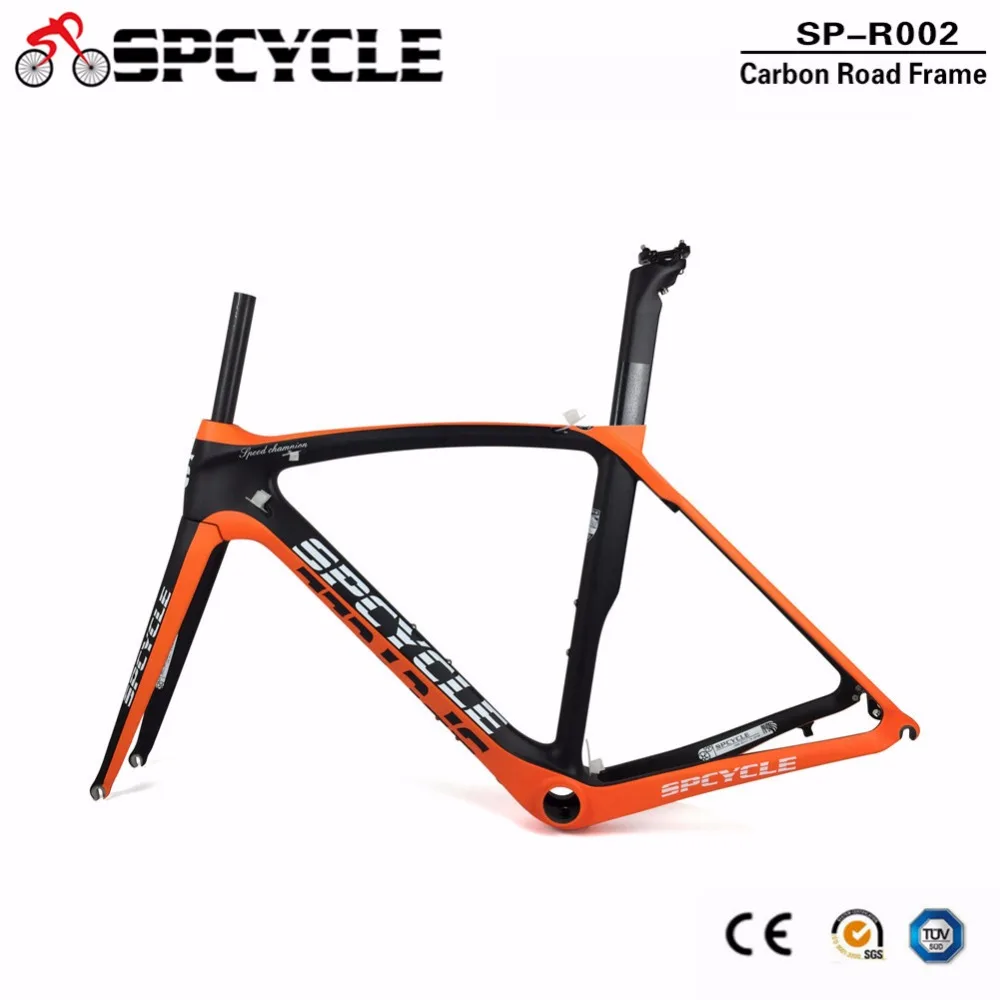 Clearance Spcycle 700C Cycling Road Carbon Bicycle Frames,China Factory OEM Full carbon Fiber Road Bike Frame+Fork+Seatpost+Headset 13