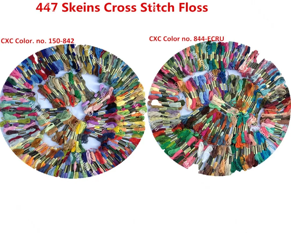 447 Skeins нить Аналогичная DMC для вышивки крестом из хлопка HD059|threading timer|thread cordthread