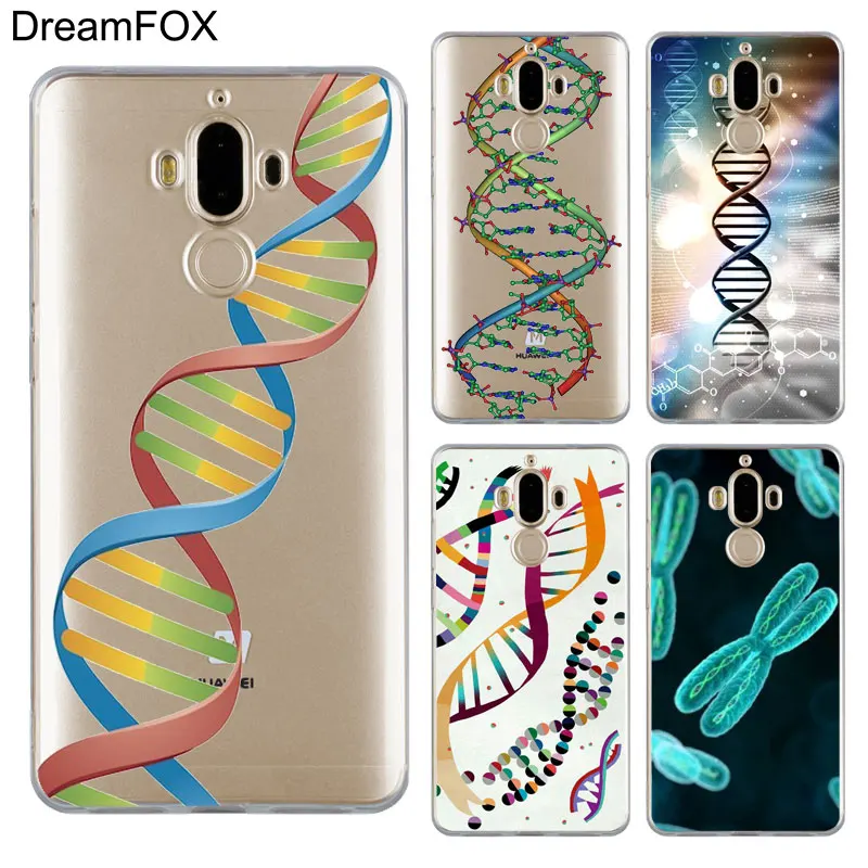 DREAMFOX M211 Dna Science Illustration Soft TPU Silicone Cover Case For Huawei Mate 8 9 10 20 30 Lite Pro |