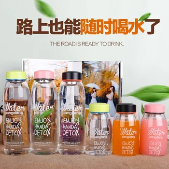 

Korean Pong Dang Water Large Capacity Glass Water Bottle Madam Student Fashion Water Bottle Creative Handcup