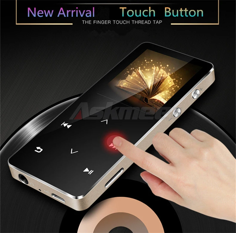 Askmeer Bluetooth MP3 Player Hifi Lossless Sound Quality Music Player 2.0Screen 8G Touch Key FMTF Card Play Sport Mp3 Walkman (1)