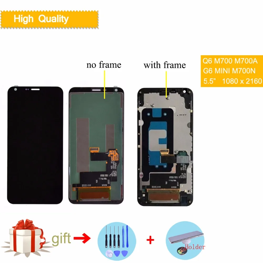 

LCD For LG Q6 LCD Screen for LG G6 MINI LCD Display With Touch Screen Digitizer Assembly Complete Q6 M700 M700A G6 MINI M700N